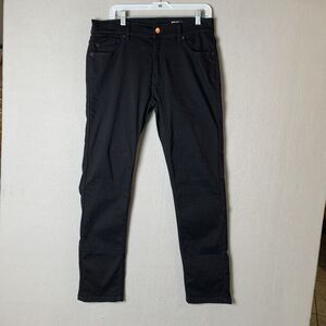 Mugsy Jeans Mens 33x32 (31) Black Squid Inks Tapered FLX3NSQ Preppy Casual